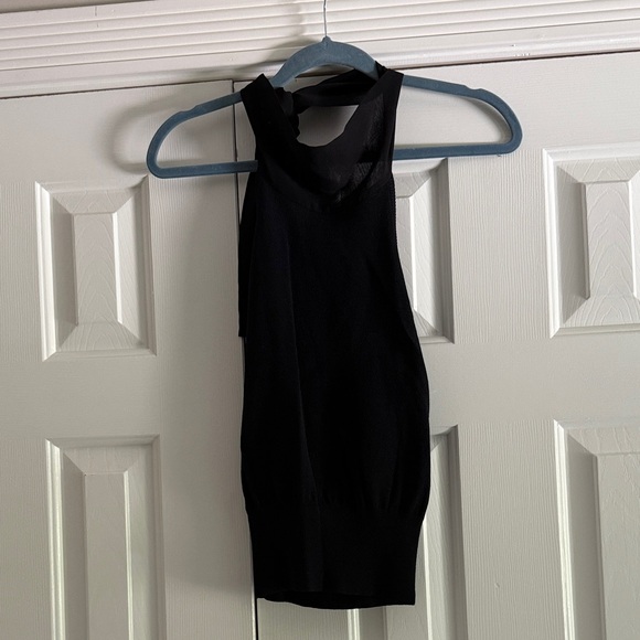Moschino Tops - Moschino “Cheap & Chic” Black Sleeveless Knit Halter Top